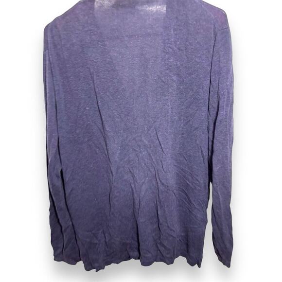 Gant New Haven Women's Navy Cardigan Sweater Size L Open Front - Picture 5 of 6